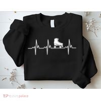 Heartbeat Ecg Roller Skates Roller Skating Inline Skating Gift Sweatshirt thumb 2