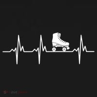 Heartbeat Ecg Roller Skates Roller Skating Inline Skating Gift Sweatshirt thumb 3