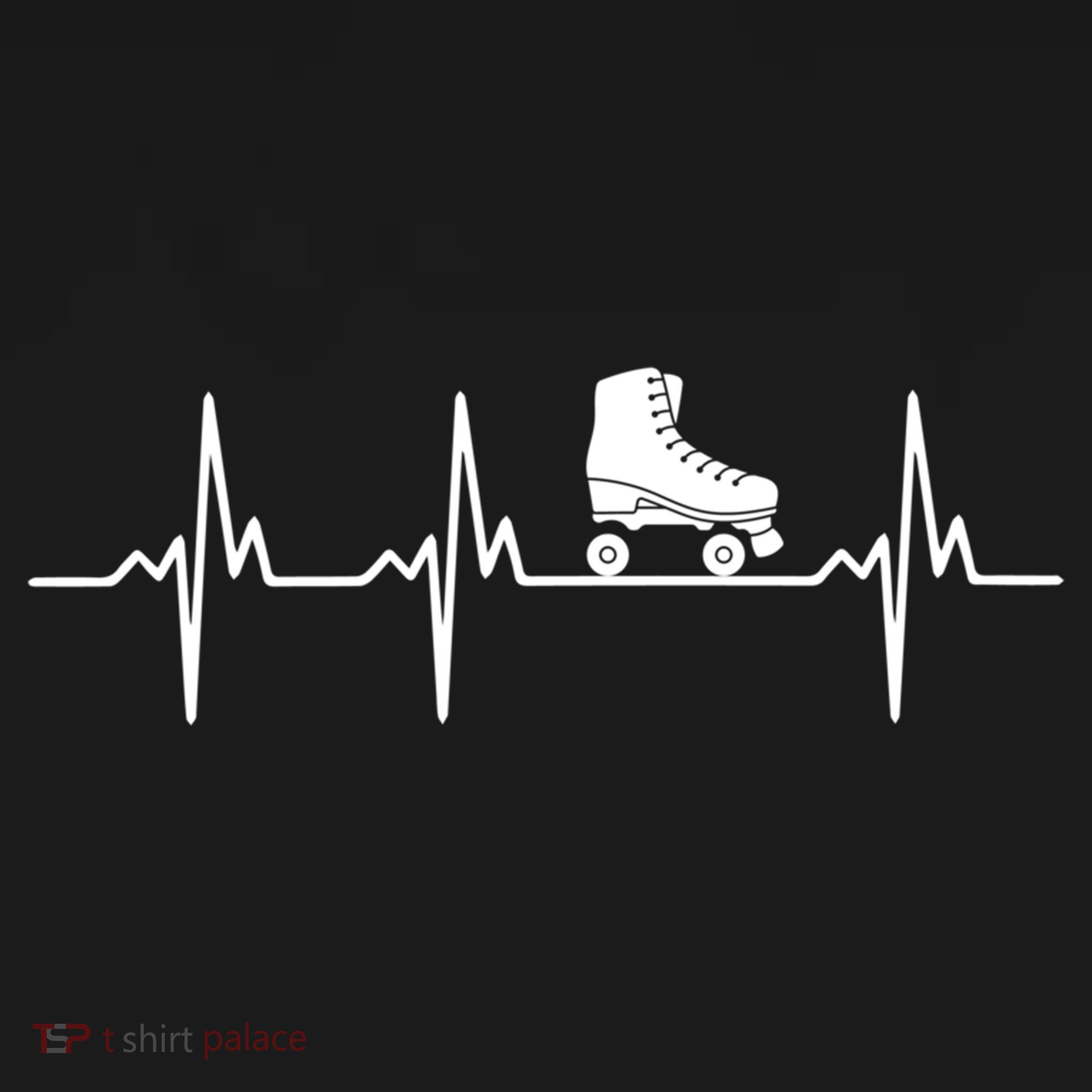 Heartbeat Ecg Roller Skates Roller Skating Inline Skating Gift Sweatshirt