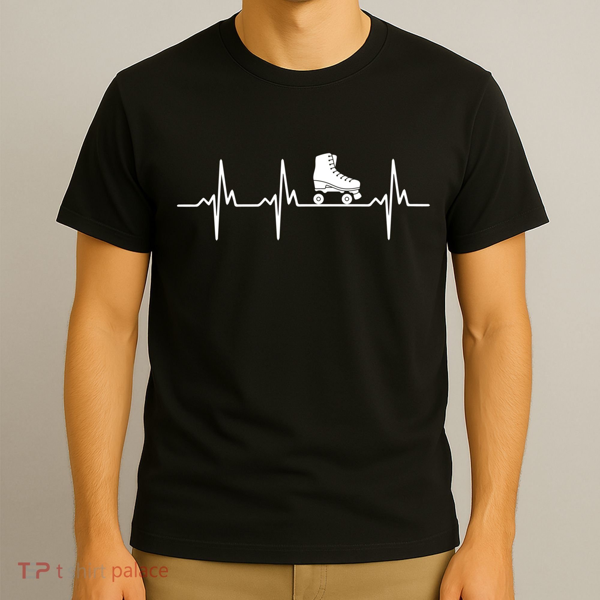 Heartbeat Ecg Roller Skates Roller Skating Inline Skating Gift T-Shirt