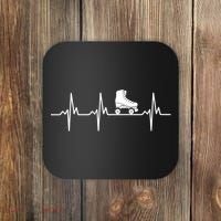 Heartbeat Ecg Roller Skates Roller Skating Inline Skating Gift Coaster thumb 0