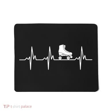 Heartbeat Ecg Roller Skates Roller Skating Inline Skating Gift Mousepad