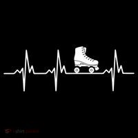 Heartbeat Ecg Roller Skates Roller Skating Inline Skating Gift Ornament thumb 1