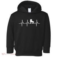 Heartbeat Ecg Roller Skates Roller Skating Inline Skating Gift Toddler Hoodie thumb 0