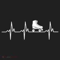 Heartbeat Ecg Roller Skates Roller Skating Inline Skating Gift Golf Towel thumb 3