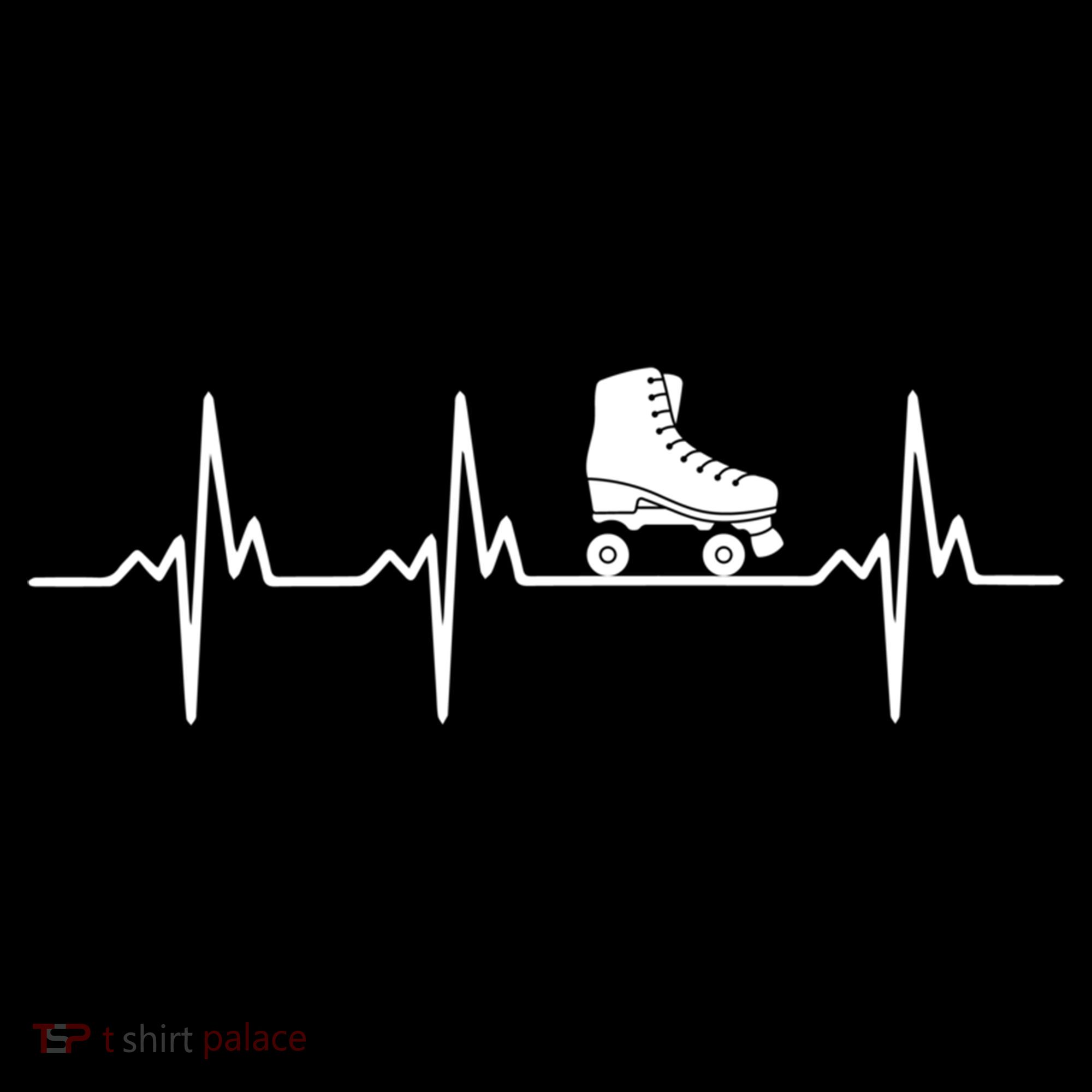Heartbeat Ecg Roller Skates Roller Skating Inline Skating Gift Visor