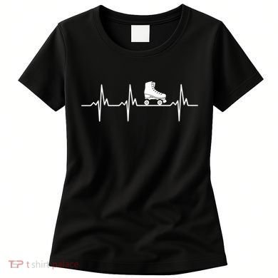 Heartbeat Ecg Roller Skates Roller Skating Inline Skating Gift Women's T-Shirt