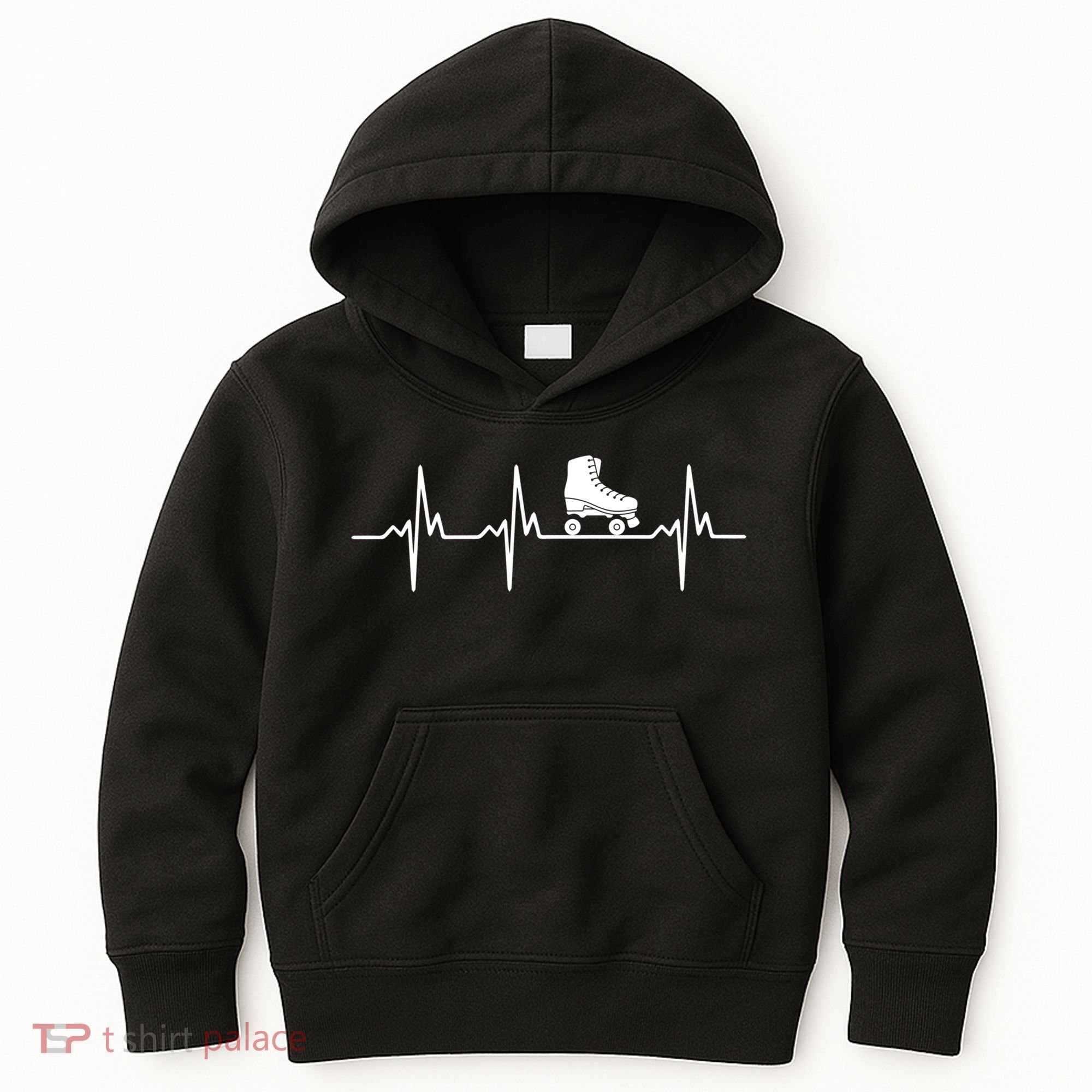Heartbeat Ecg Roller Skates Roller Skating Inline Skating Gift Kids Hoodie