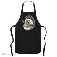 Hedgehog Eating Ramen Japanese Noodles Soup Apron thumb 0