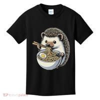 Hedgehog Eating Ramen Japanese Noodles Soup Kids T-Shirt thumb 0