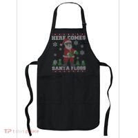 Here Comes Santa Floss Cool Ugly Christmas Apron thumb 0