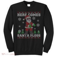 Here Comes Santa Floss Cool Ugly Christmas Sweatshirt thumb 0
