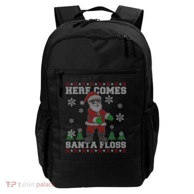 Here Comes Santa Floss Cool Ugly Christmas Backpack