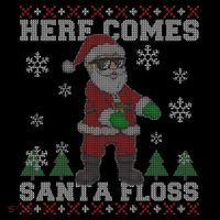 Here Comes Santa Floss Cool Ugly Christmas Bucket Hat thumb 4