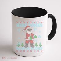 Here Comes Santa Floss Cool Ugly Christmas Coffee Mug thumb 1