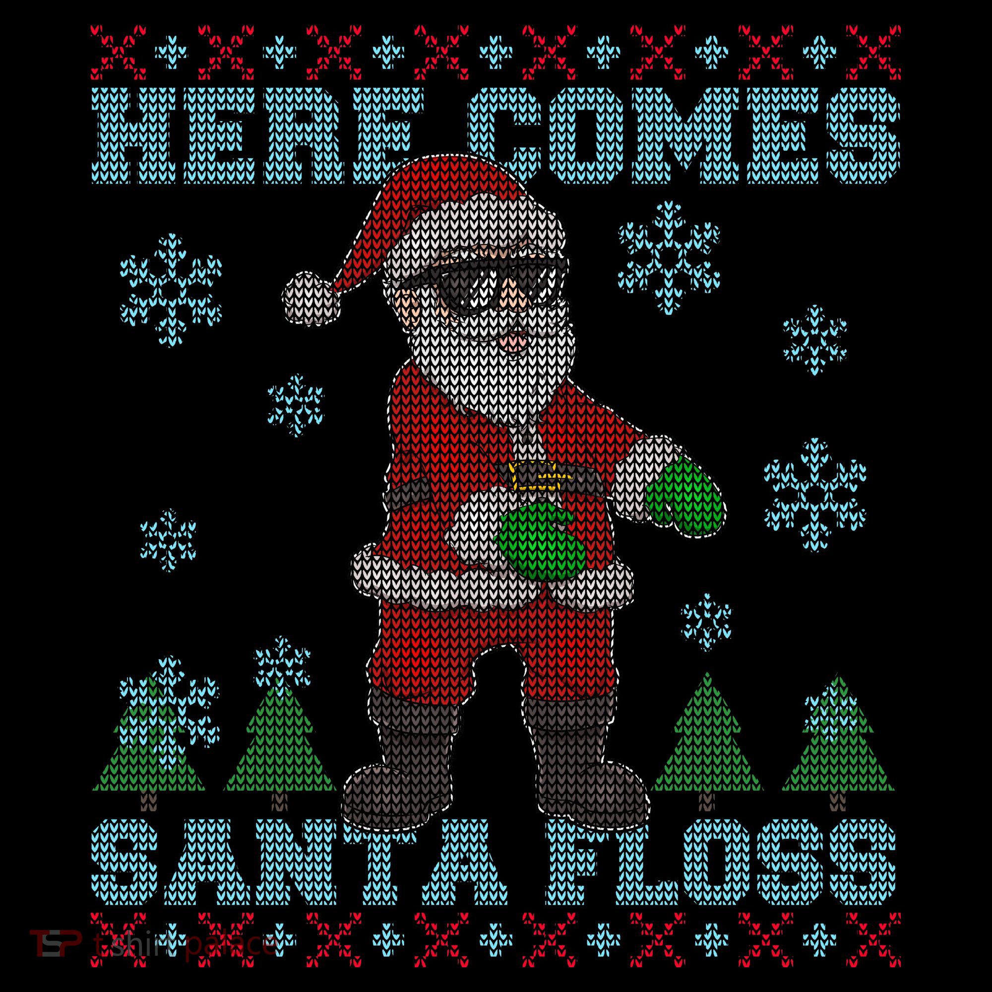 Here Comes Santa Floss Cool Ugly Christmas Coffee Mug