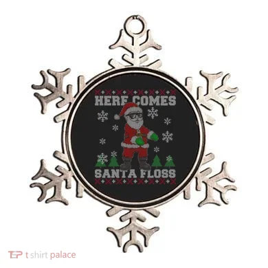 Here Comes Santa Floss Cool Ugly Christmas Ornament