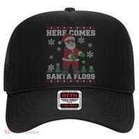 Here Comes Santa Floss Cool Ugly Christmas Hat thumb 0