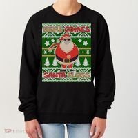 Here Comes Santa Floss Ugly Christmas Sweater Women's Sweatshirt thumb 0
