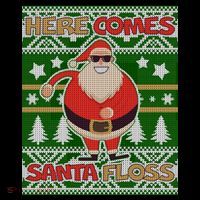 Here Comes Santa Floss Ugly Christmas Sweater Bucket Hat thumb 4