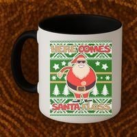 Here Comes Santa Floss Ugly Christmas Sweater Coffee Mug thumb 2