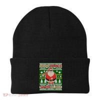 Here Comes Santa Floss Ugly Christmas Sweater Beanie thumb 0