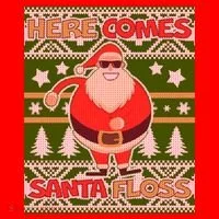 Here Comes Santa Floss Ugly Christmas Sweater Doggie Tank thumb 4