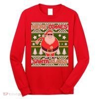 Here Comes Santa Floss Ugly Christmas Sweater Long Sleeve Shirt thumb 0