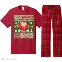 Here Comes Santa Floss Ugly Christmas Sweater Pajama Set thumb 0