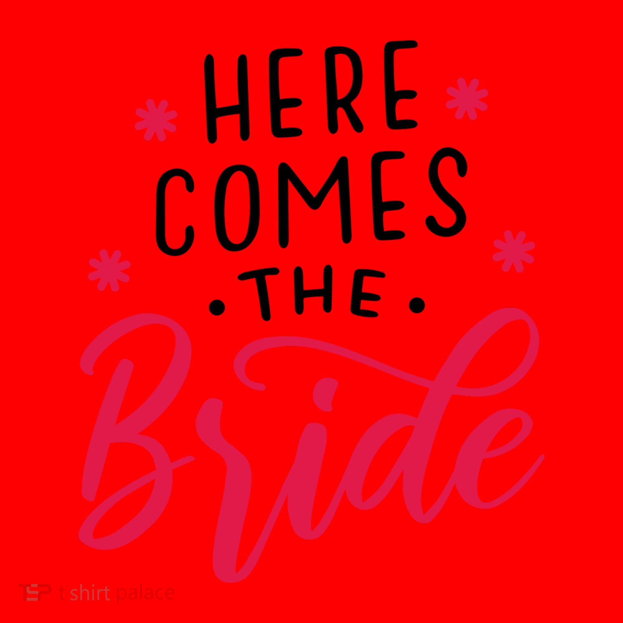 Here Comes The Bride Santa Hat