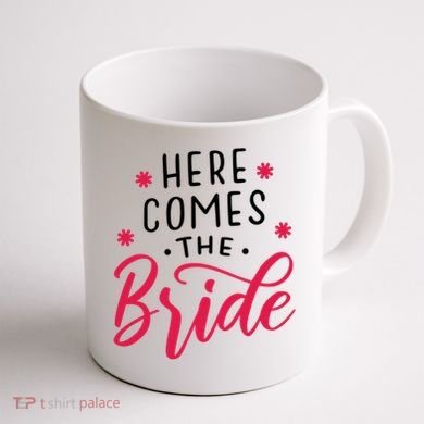 Here Comes The Bride Coffee Mug back