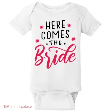 Here Comes The Bride Baby Bodysuit