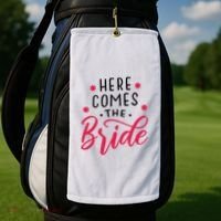 Here Comes The Bride Golf Towel thumb 2