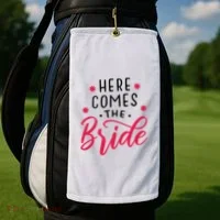 Here Comes The Bride Golf Towel thumb 2