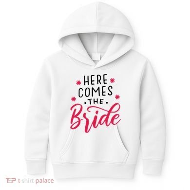 Here Comes The Bride Kids Hoodie