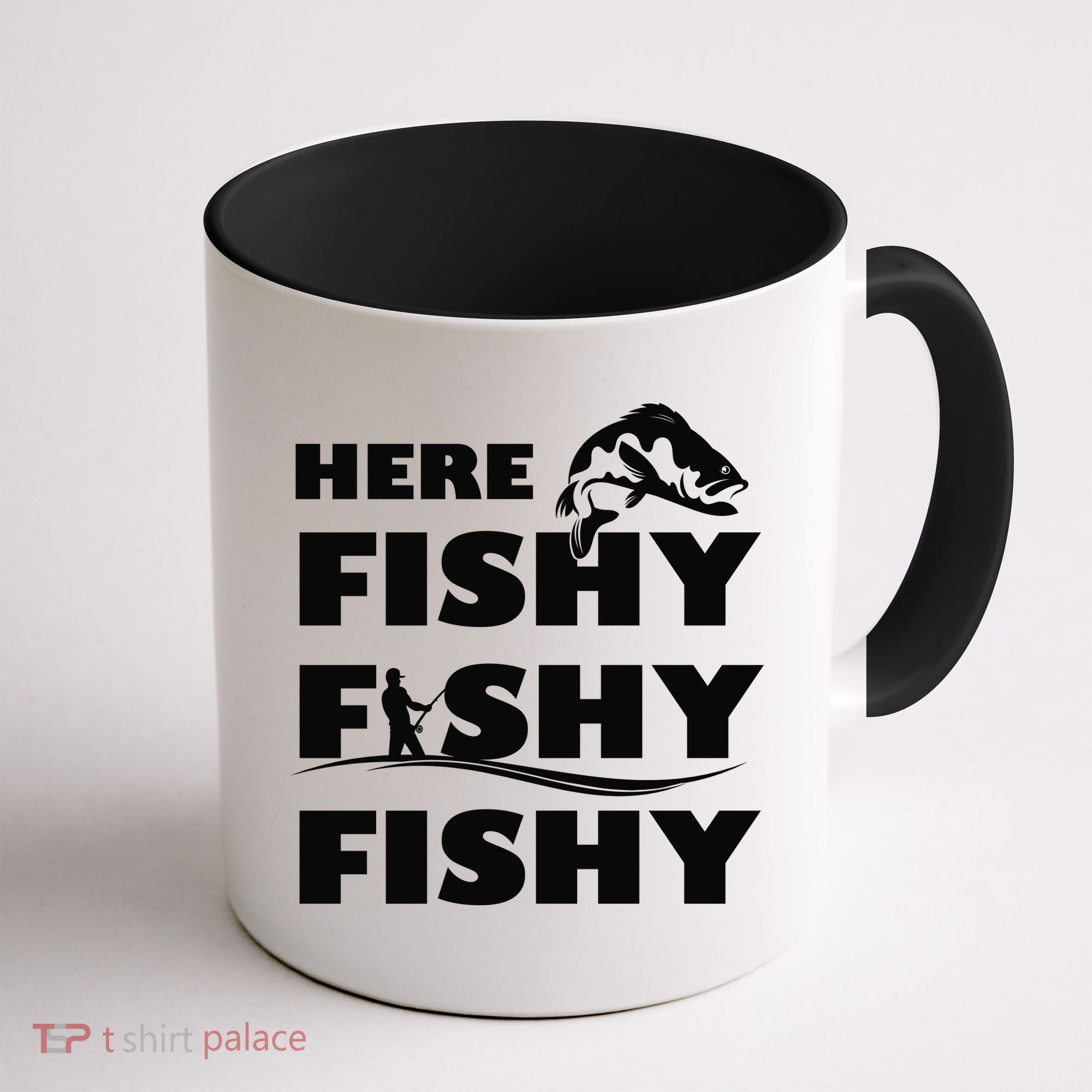 Here Fishy Fishy Fishy Coffee Mug