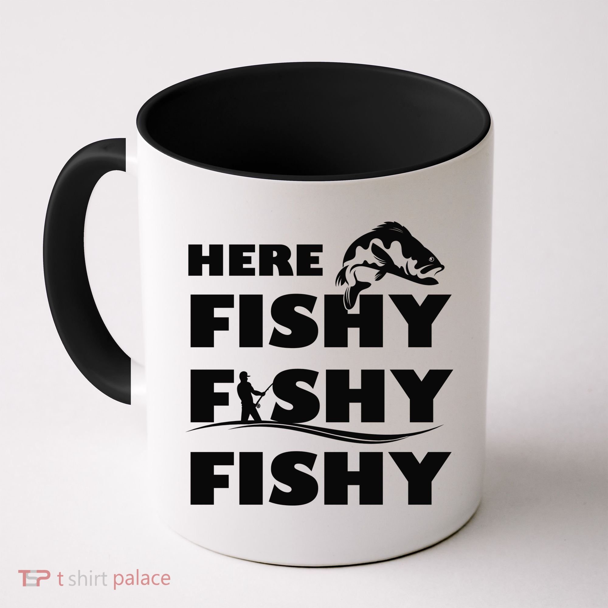 Here Fishy Fishy Fishy Coffee Mug