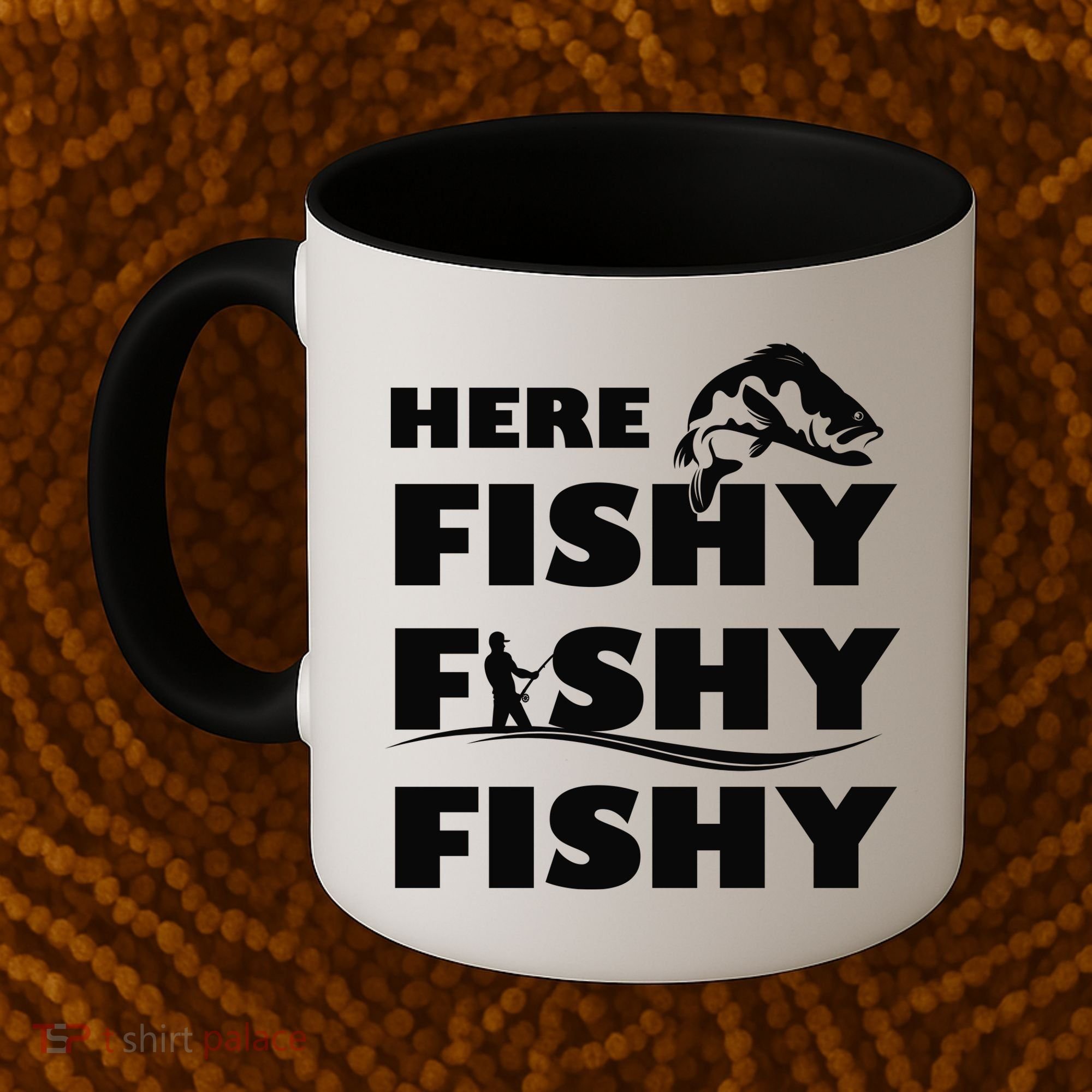 Here Fishy Fishy Fishy Coffee Mug
