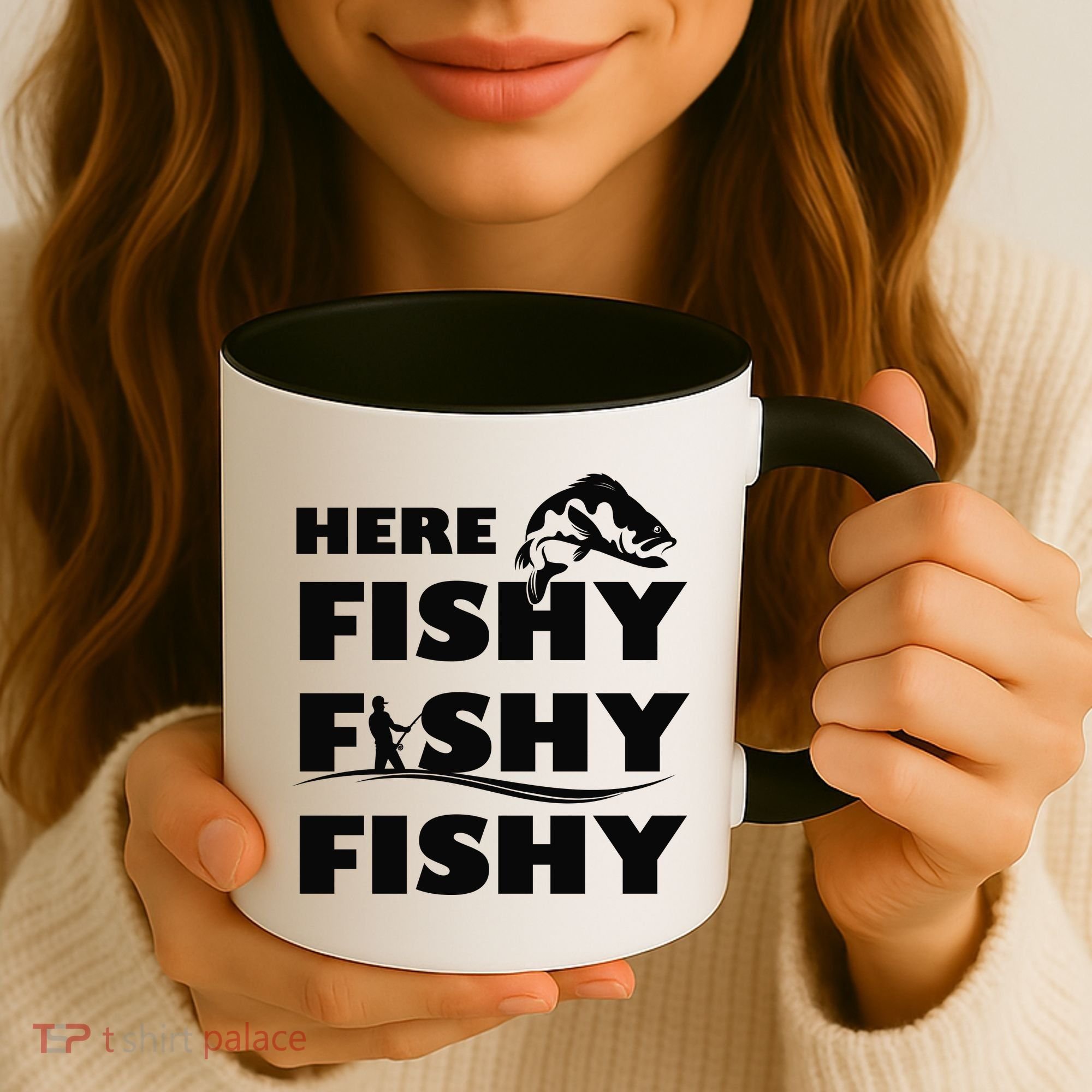 Here Fishy Fishy Fishy Coffee Mug