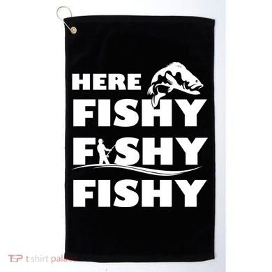Here Fishy Fishy Fishy Golf Towel