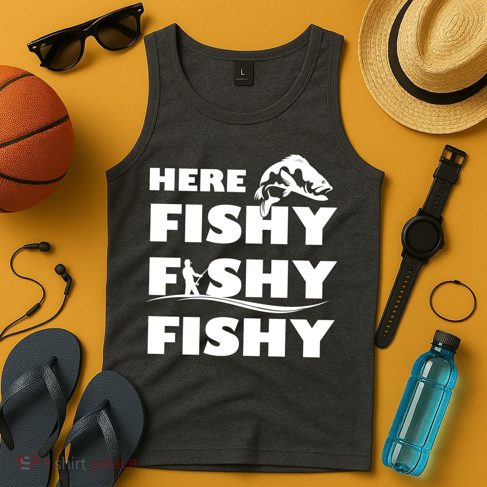 Here Fishy Fishy Fishy Tank Top