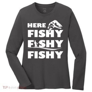 Here Fishy Fishy Fishy Women's Long Sleeve Shirt
