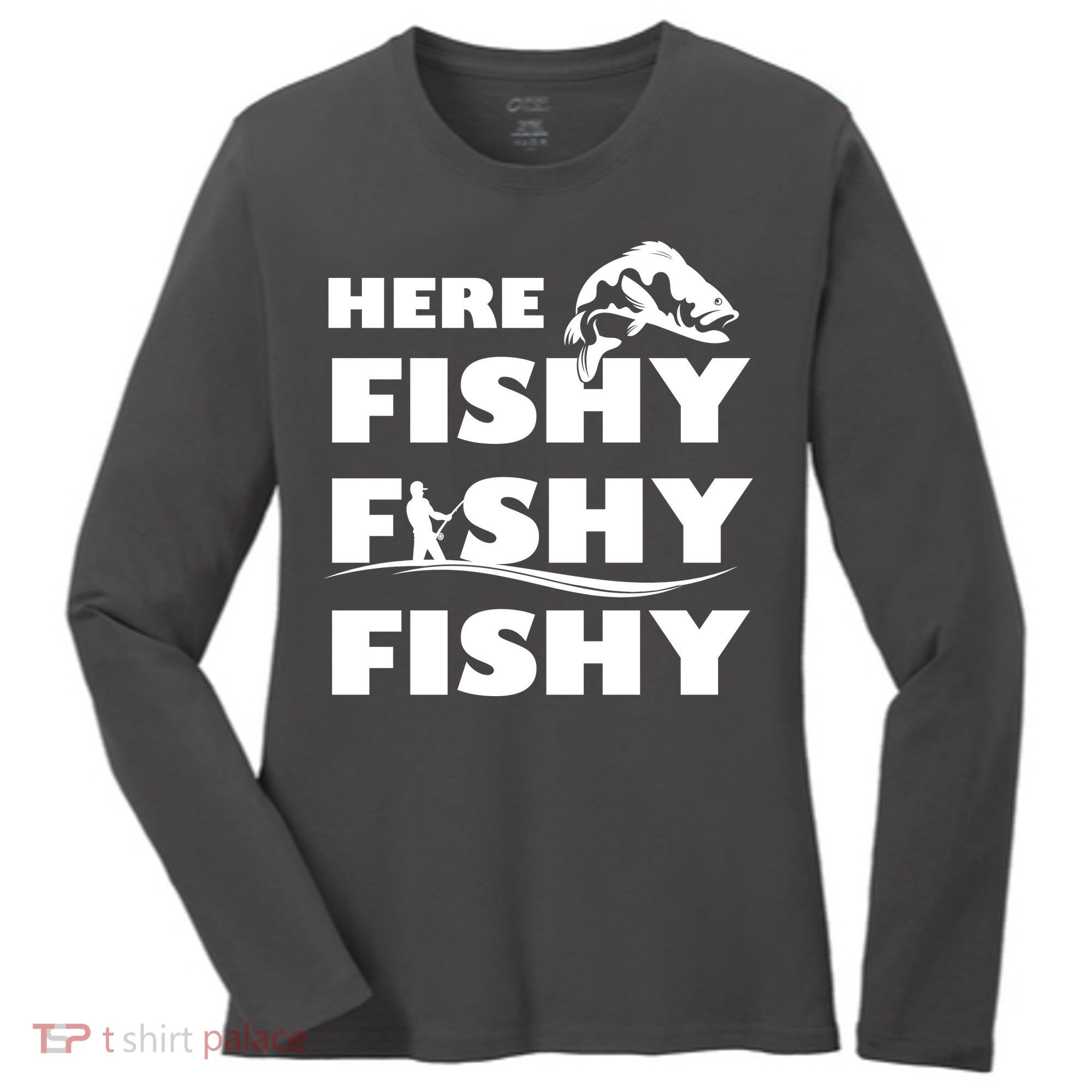Here Fishy Fishy Fishy Women's Long Sleeve Shirt