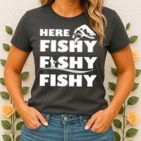 Here Fishy Fishy Fishy Women's T-Shirt thumb 2