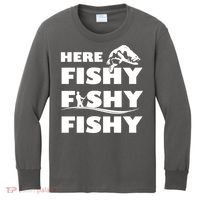 Here Fishy Fishy Fishy Kids Long Sleeve Shirt thumb 0