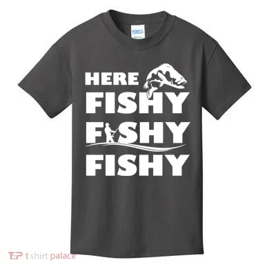 Here Fishy Fishy Fishy Kids T-Shirt
