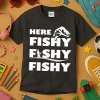 Here Fishy Fishy Fishy Kids T-Shirt thumb 3