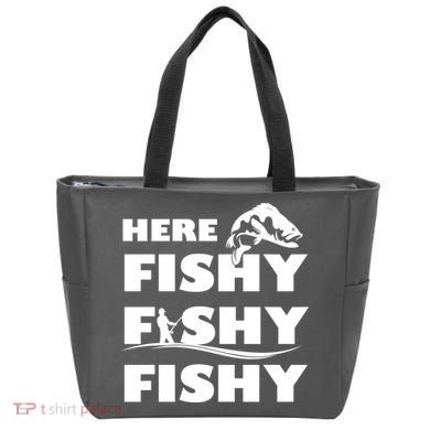 Here Fishy Fishy Fishy Tote Bag