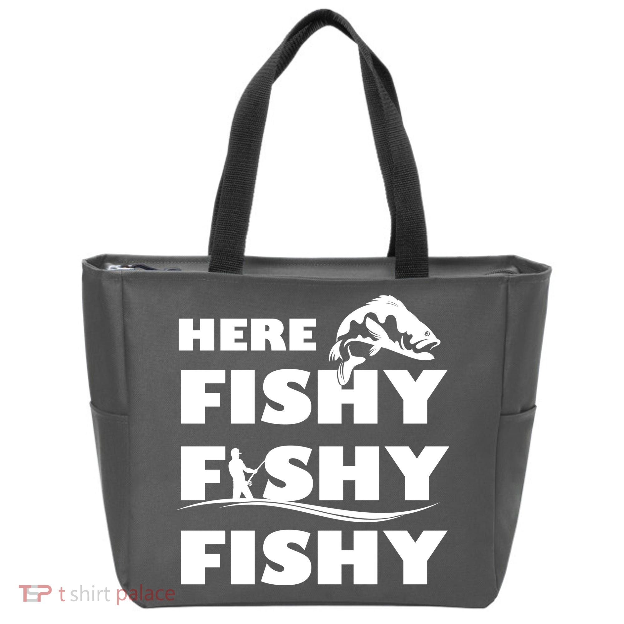 Here Fishy Fishy Fishy Tote Bag