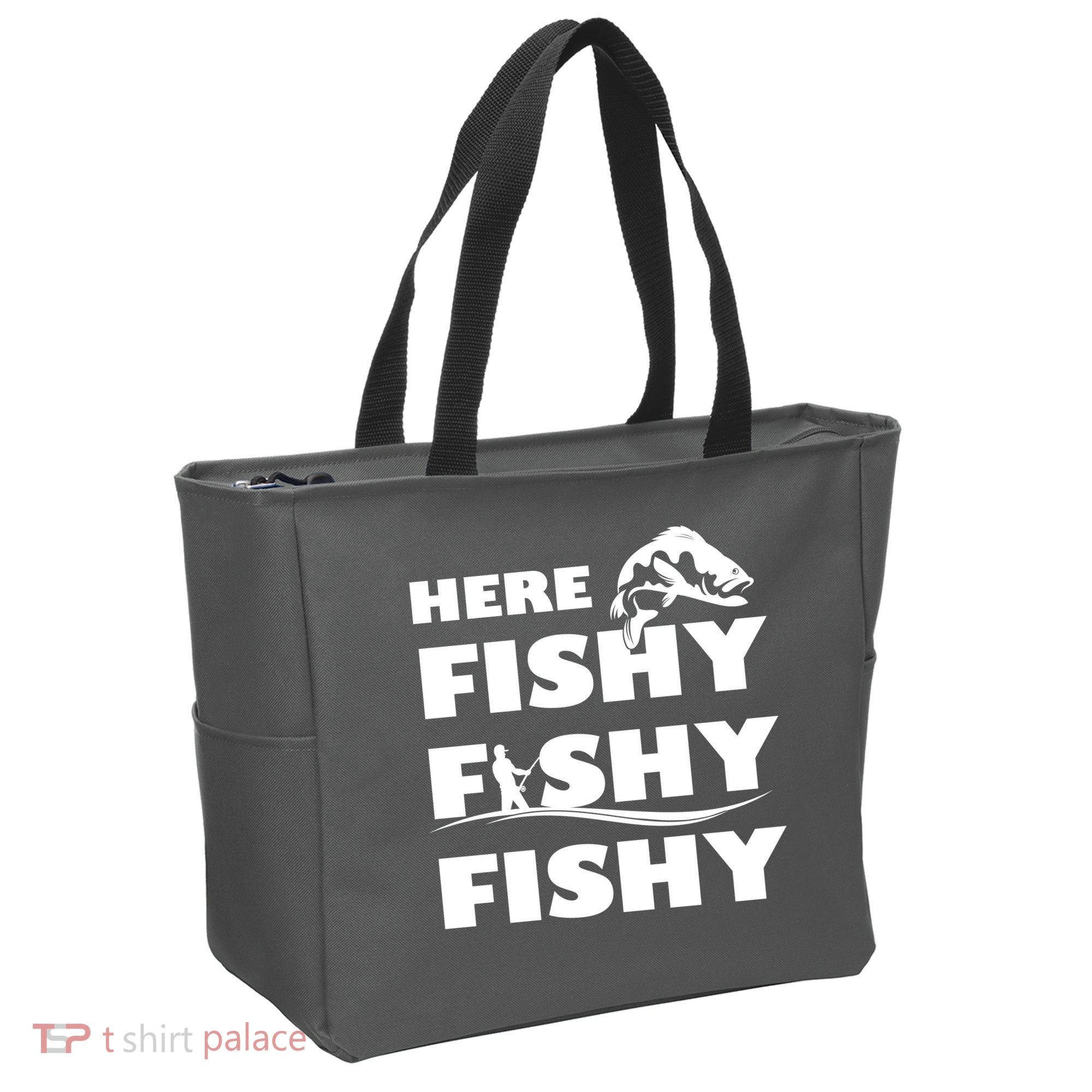 Here Fishy Fishy Fishy Tote Bag